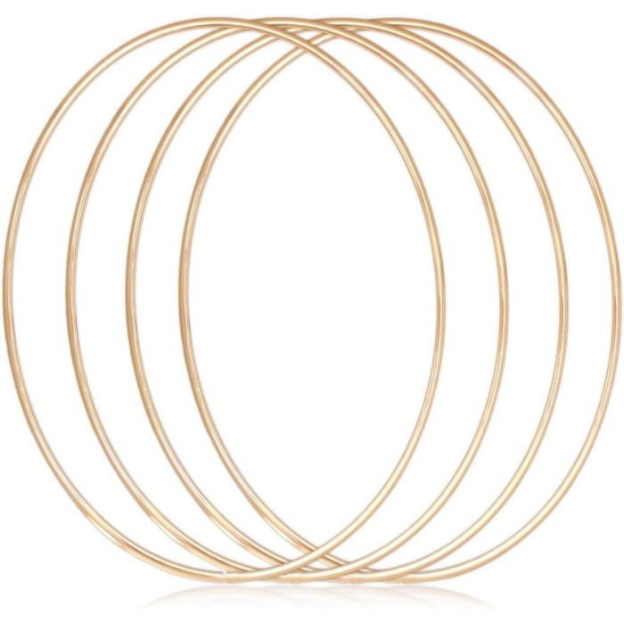 ANELLO DORATO D.10CM METALLO